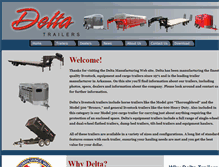 Tablet Screenshot of deltatrailers.com